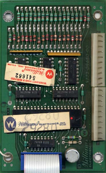 William's Stargate arcade interface board repair service 